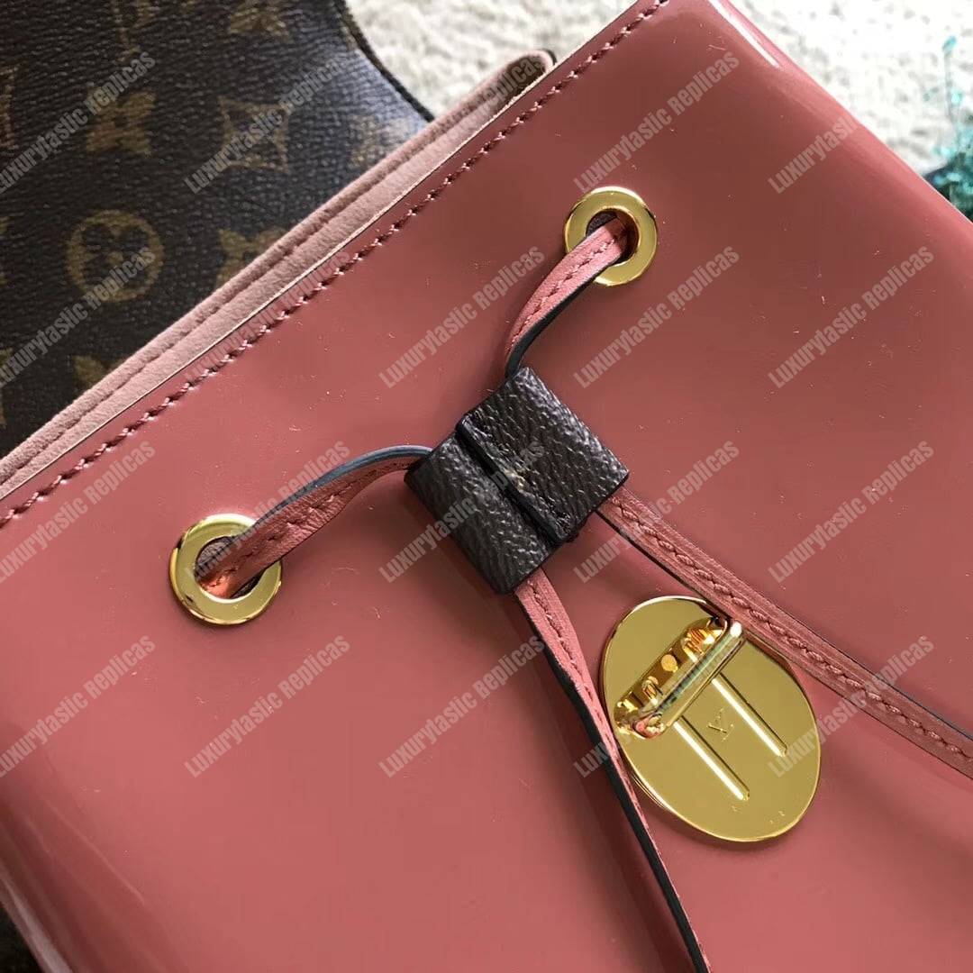 LV Hot Springs Backpack Patent Leather Vieux Rose