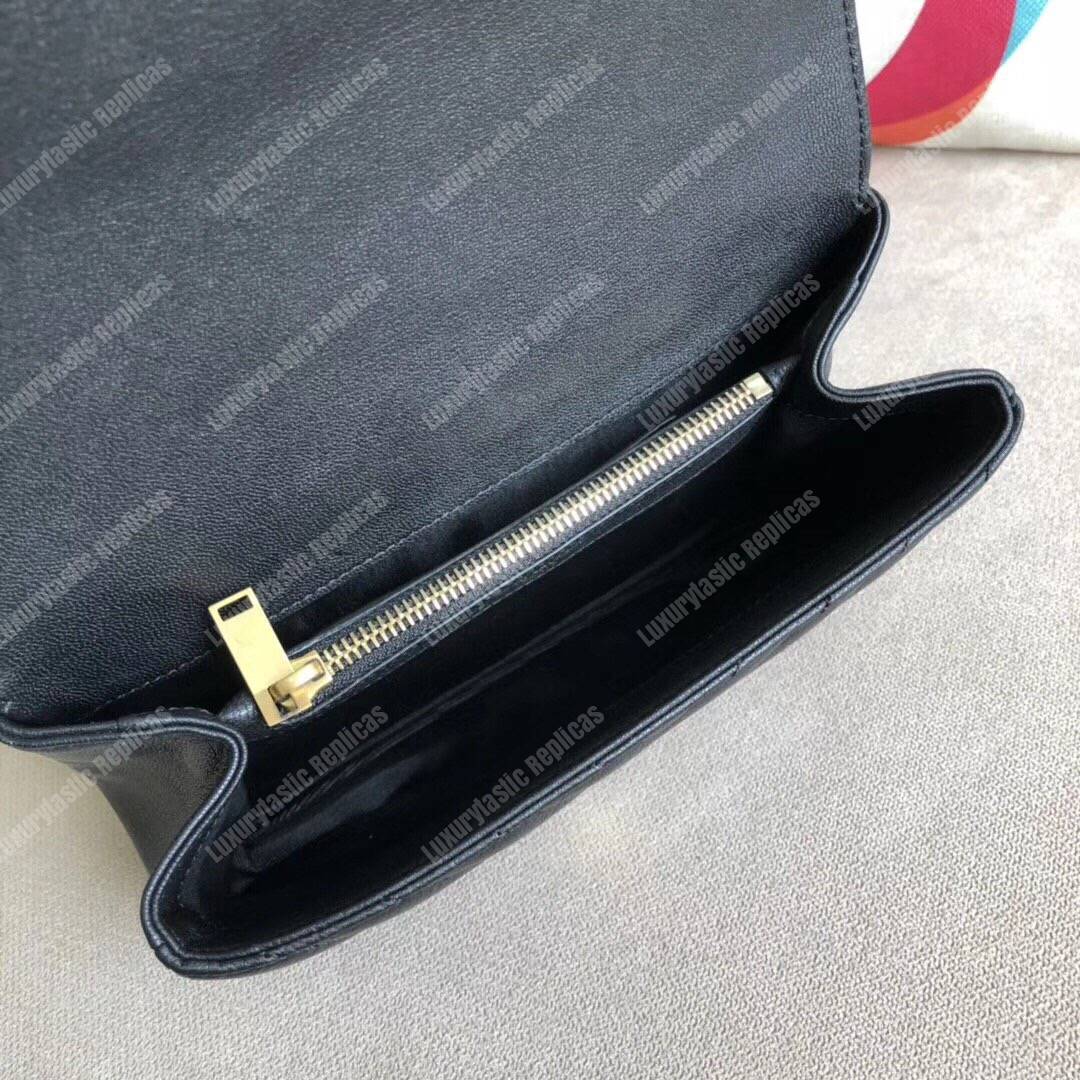 Saint Laurent Medium College Bag In Black