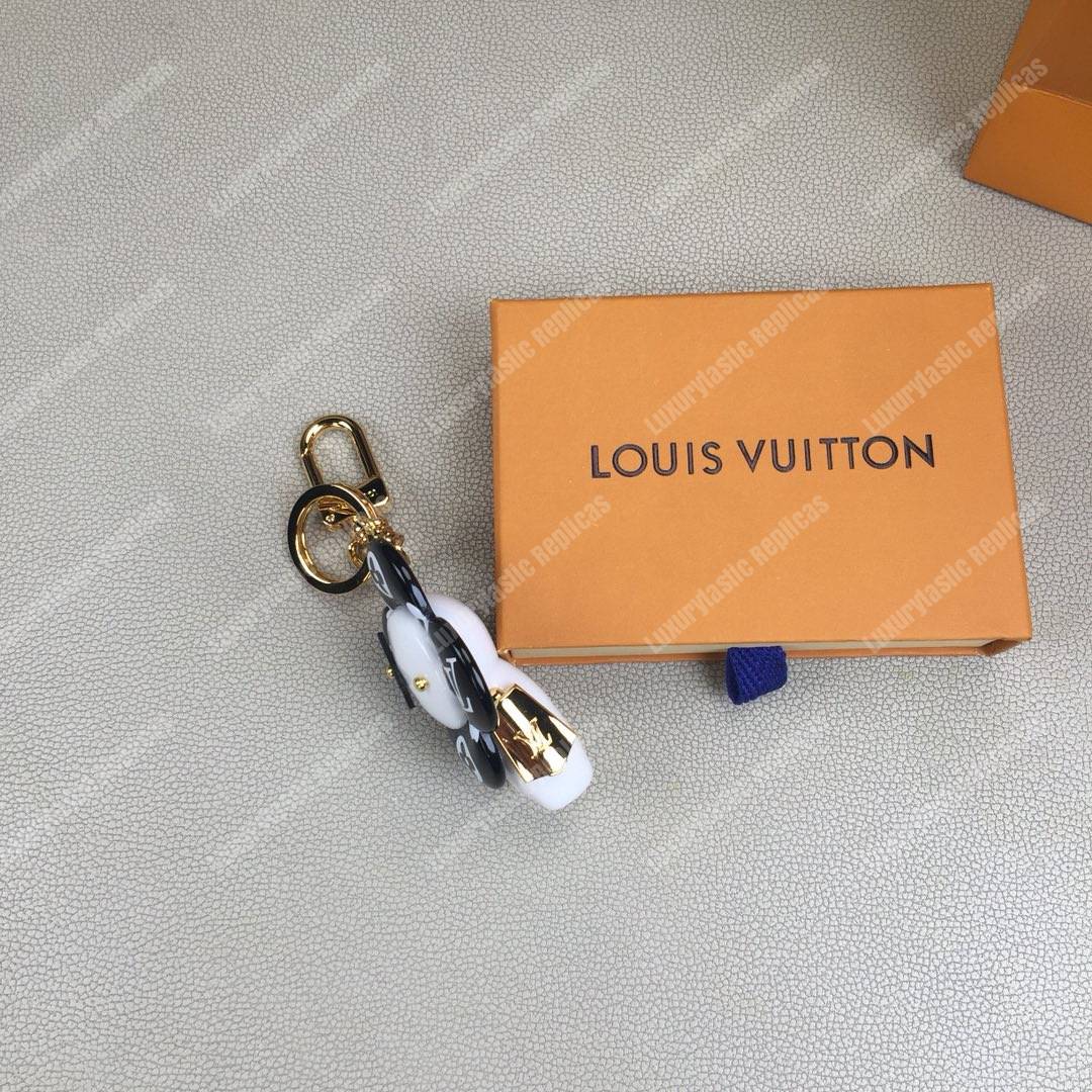 LV Vivienne Monogram Giant Bag Charm and Key Holder Black