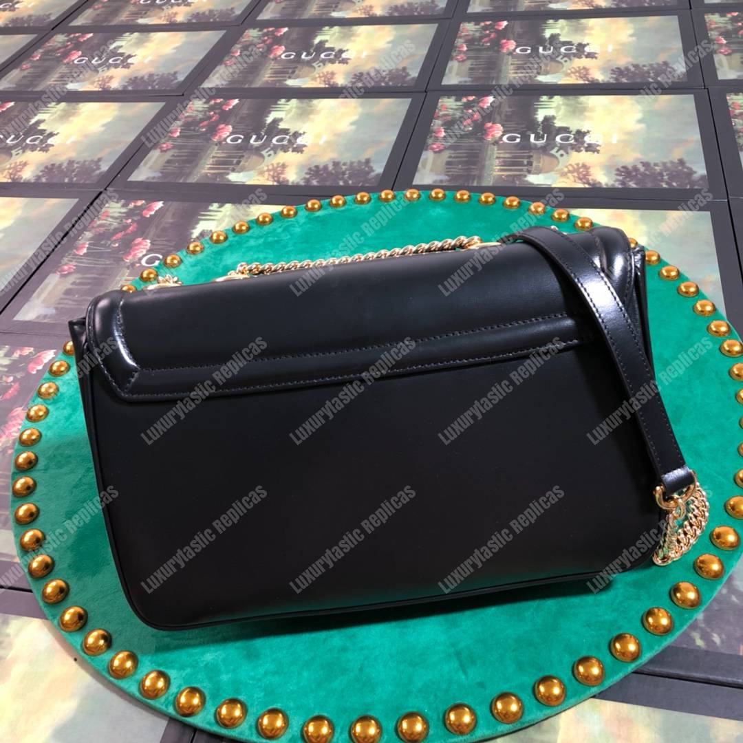 G*u*i rajah medium shoulder bag black