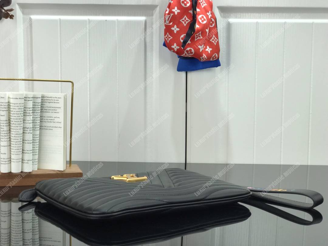 LV New Wave Zip Pochette Black