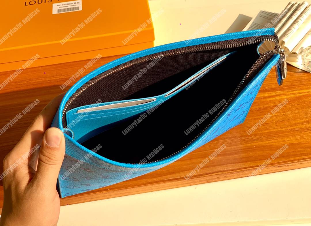 LV Pochette Voyage MM Blue