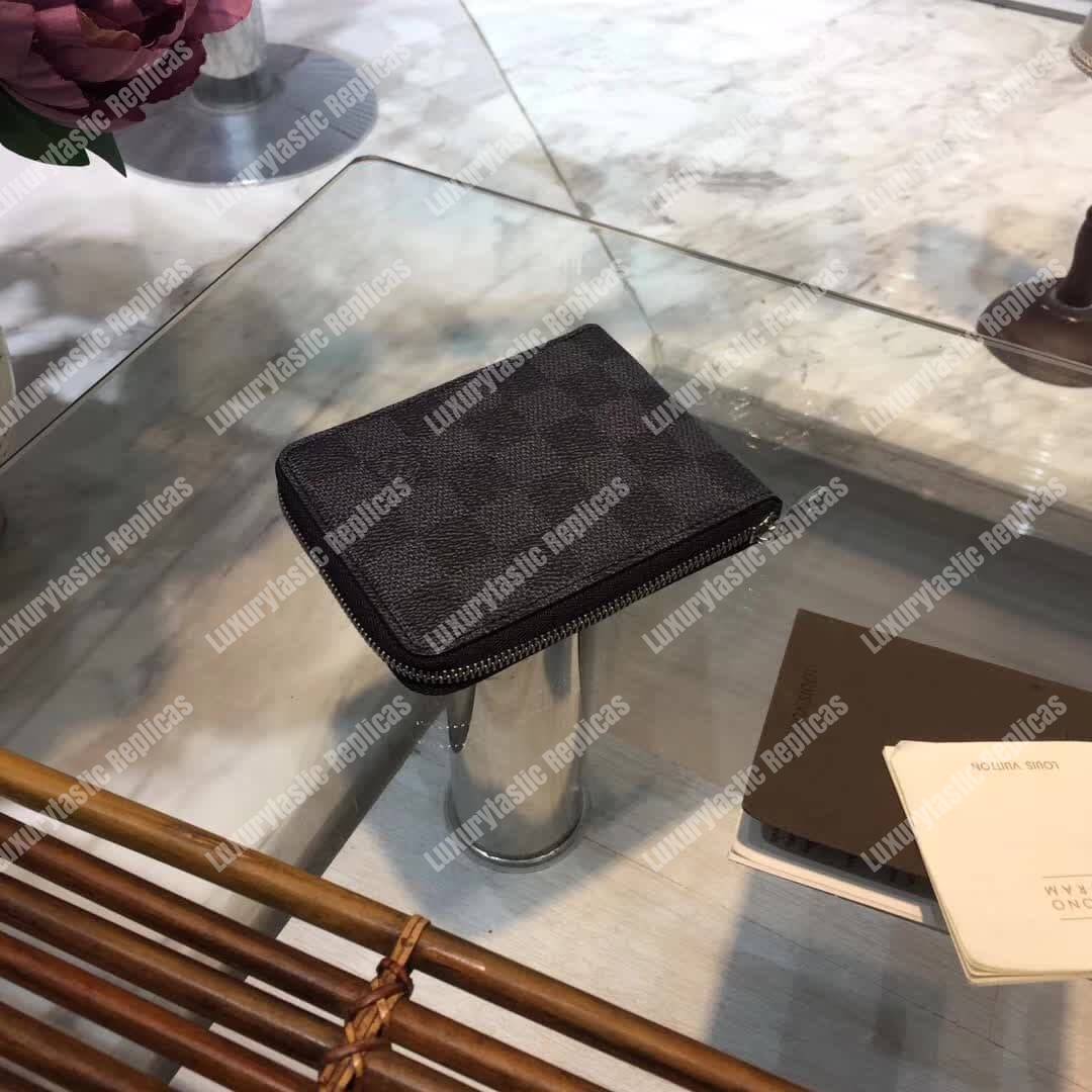 LV Zippy Compact Wallet Damier Graphite Canvas