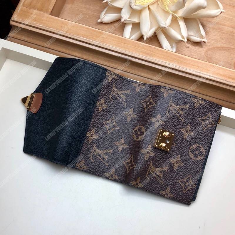 LV Pallas Compact Wallet Monogram Noir