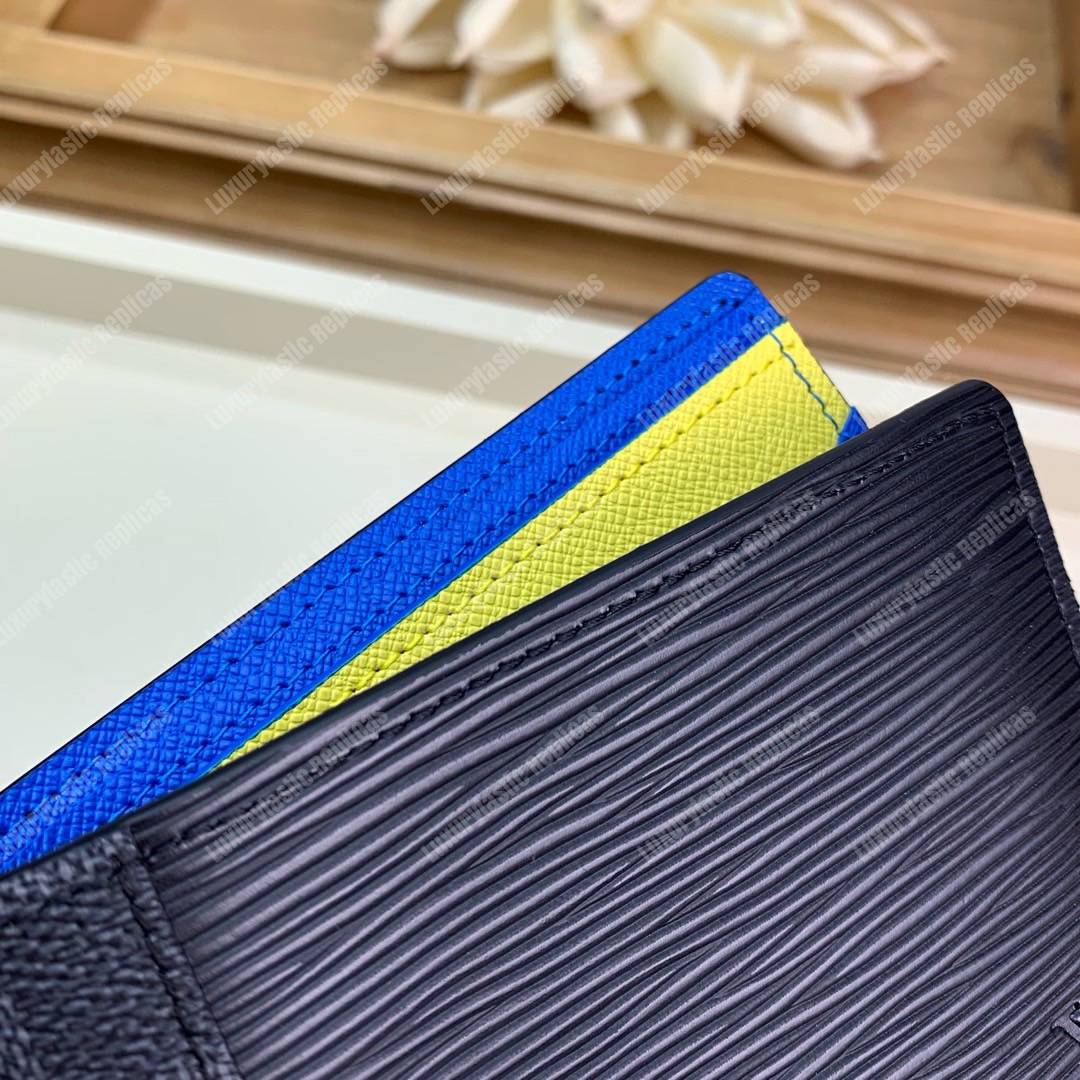 LV Multiple Wallet Epi Leather Damier Graphite