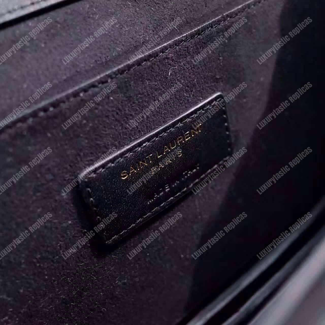 Saint Laurent Medium Dylan Monogram Satchel Black Leather