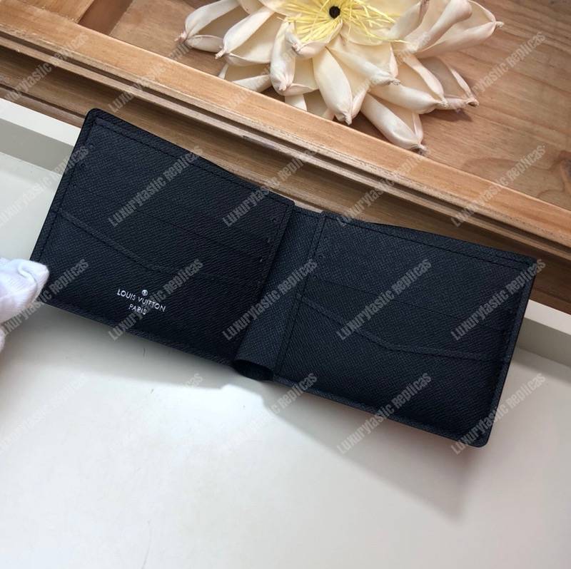 LV Slender Wallet Damier Graphite Pixel Green