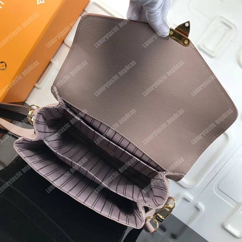 LV Pochette Metis Monogram Empreinte Leather Vison