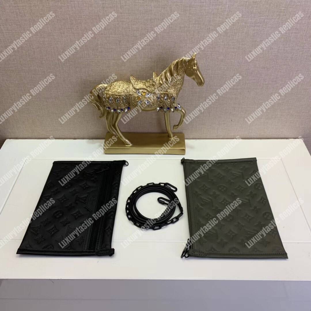 LV Double Flat Messenger Monogram Shadow