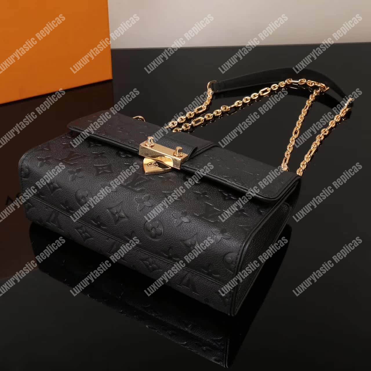 LV Saint Sulpice PM Monogram Empreinte Leather Noir