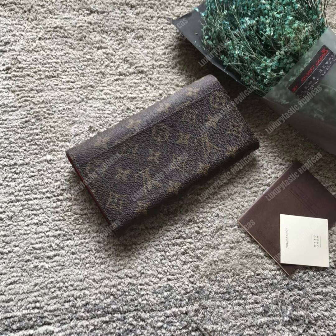 LV Flower Wallet Monogram Coquelicot
