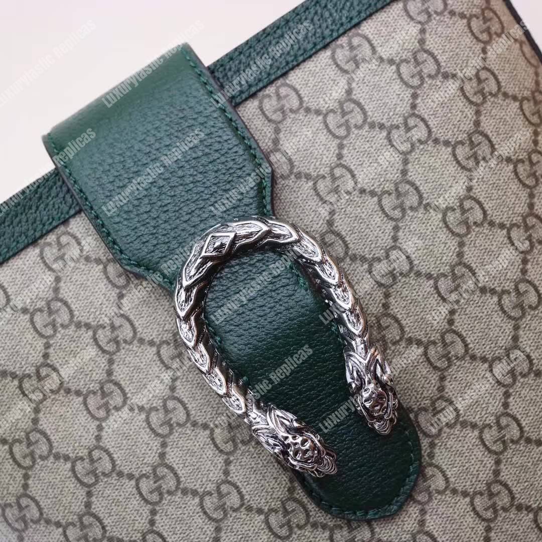 G*u*i dionysus medium gg bucket bag green