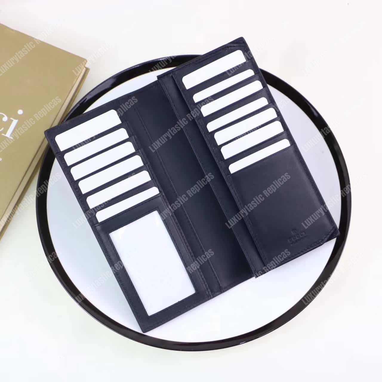 G*u*i gg sup*e tiger head print long wallet