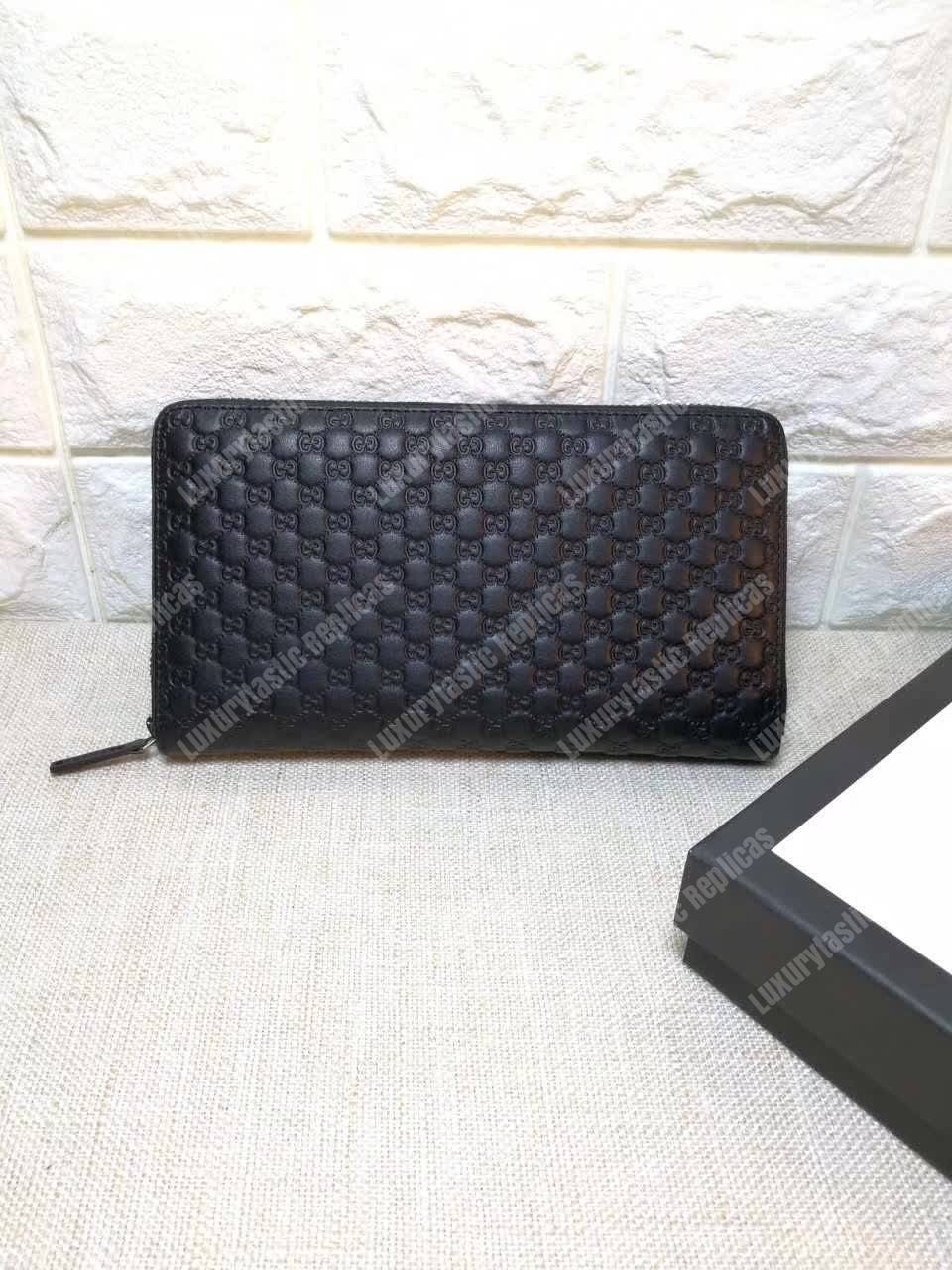 G*u*i gg micro G*u*issima zip around wallet black