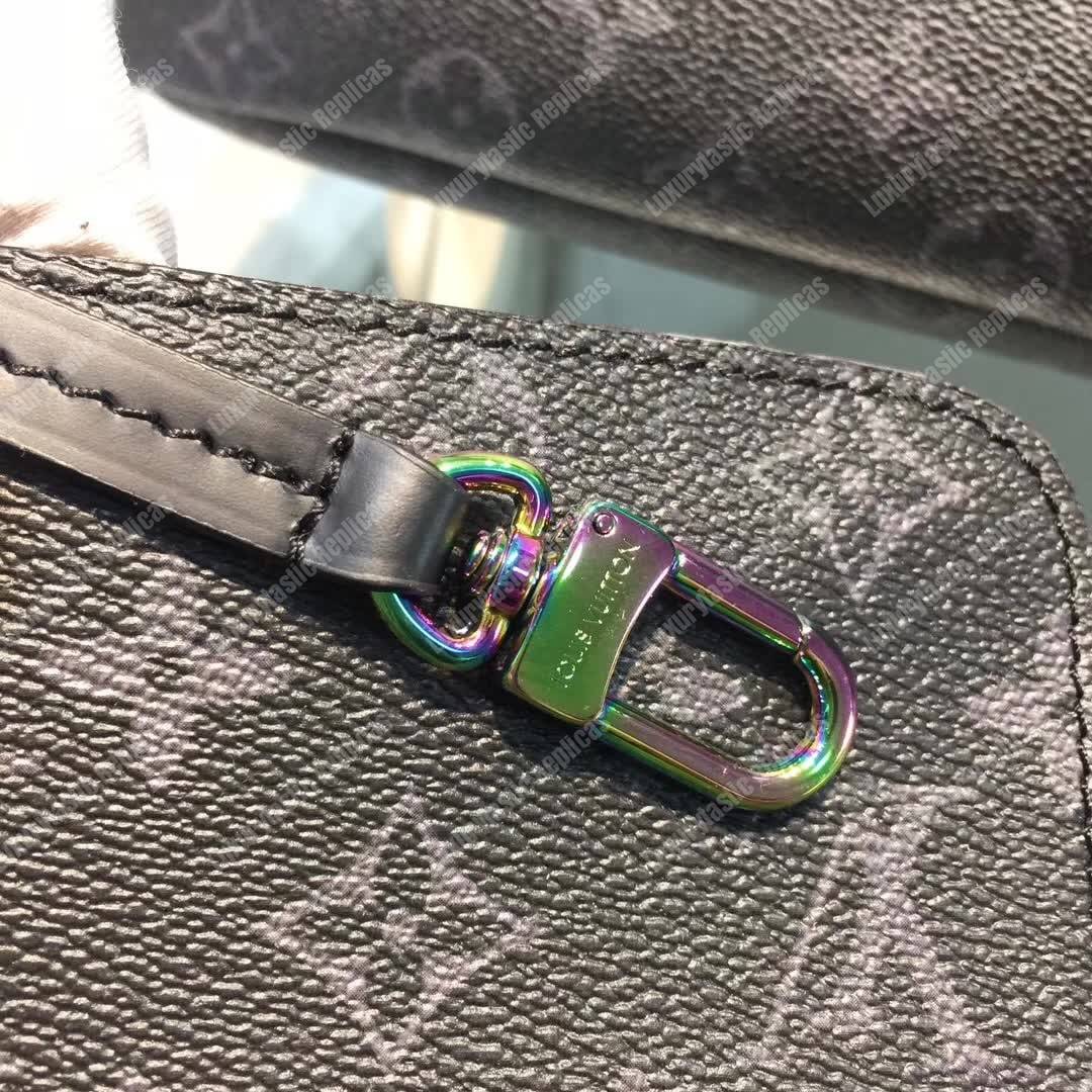 LV Cabas Light Tote Shoulder Bag Monogram Eclipse Canvas