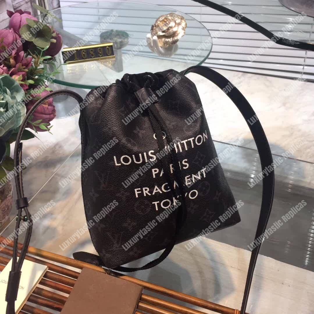 LV Nano Bag Crossbody Bag Monogram Eclipse Canvas