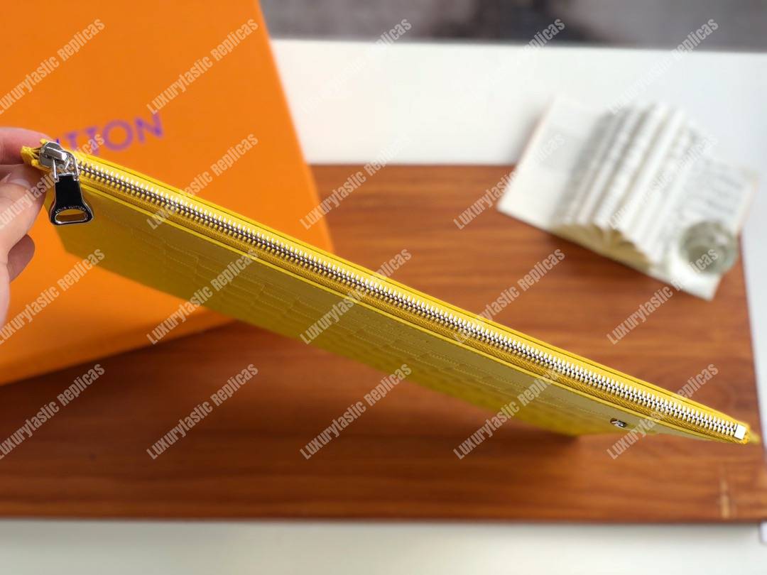 LV Discovery Pochette Damier Infini Yellow