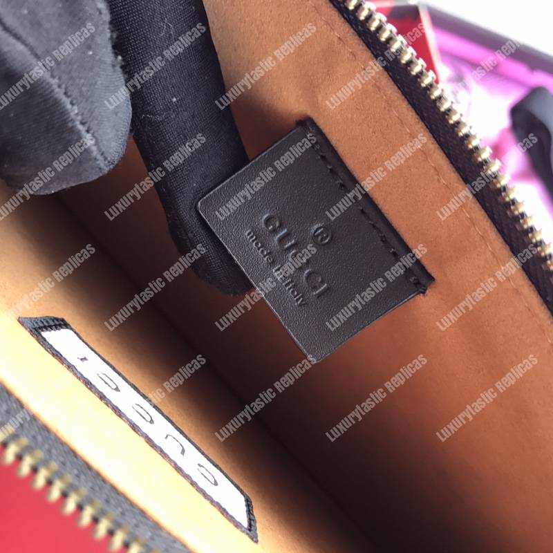 G*u*i G*u*ighost leather pouch bag black