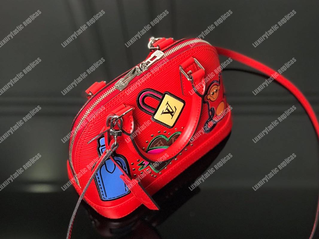 LV Alma BB Epi Leather Trunk-Maker Red