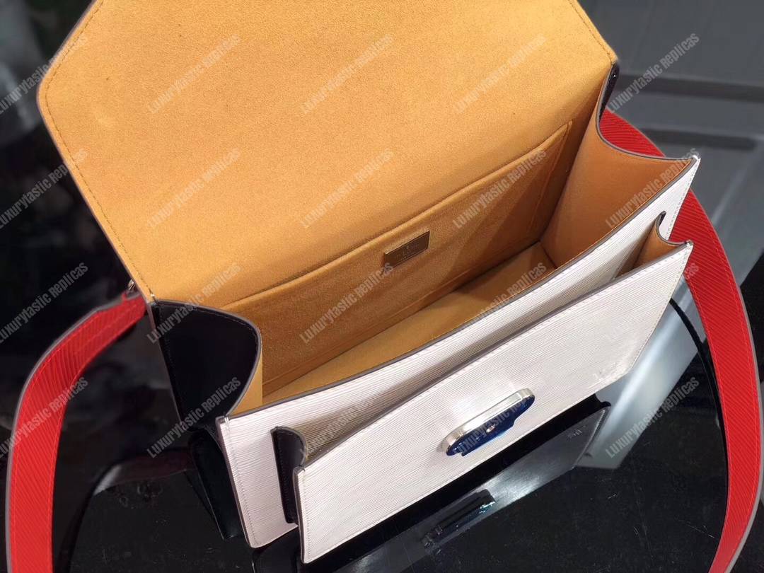 LV Pochette Epi Leather Black/White