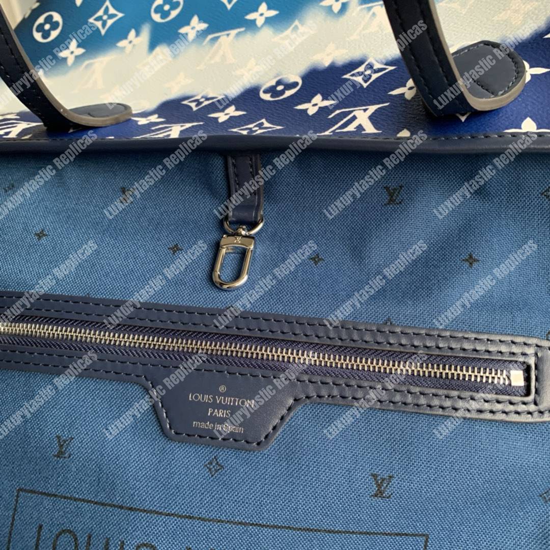 LV Escale Neverfull MM Bleu