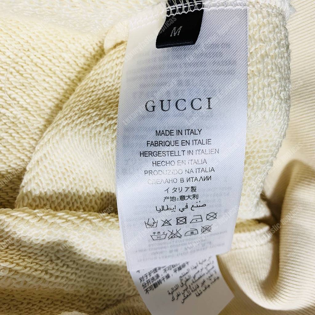 G*u*i hooded sweatshirt with interlocking g off white