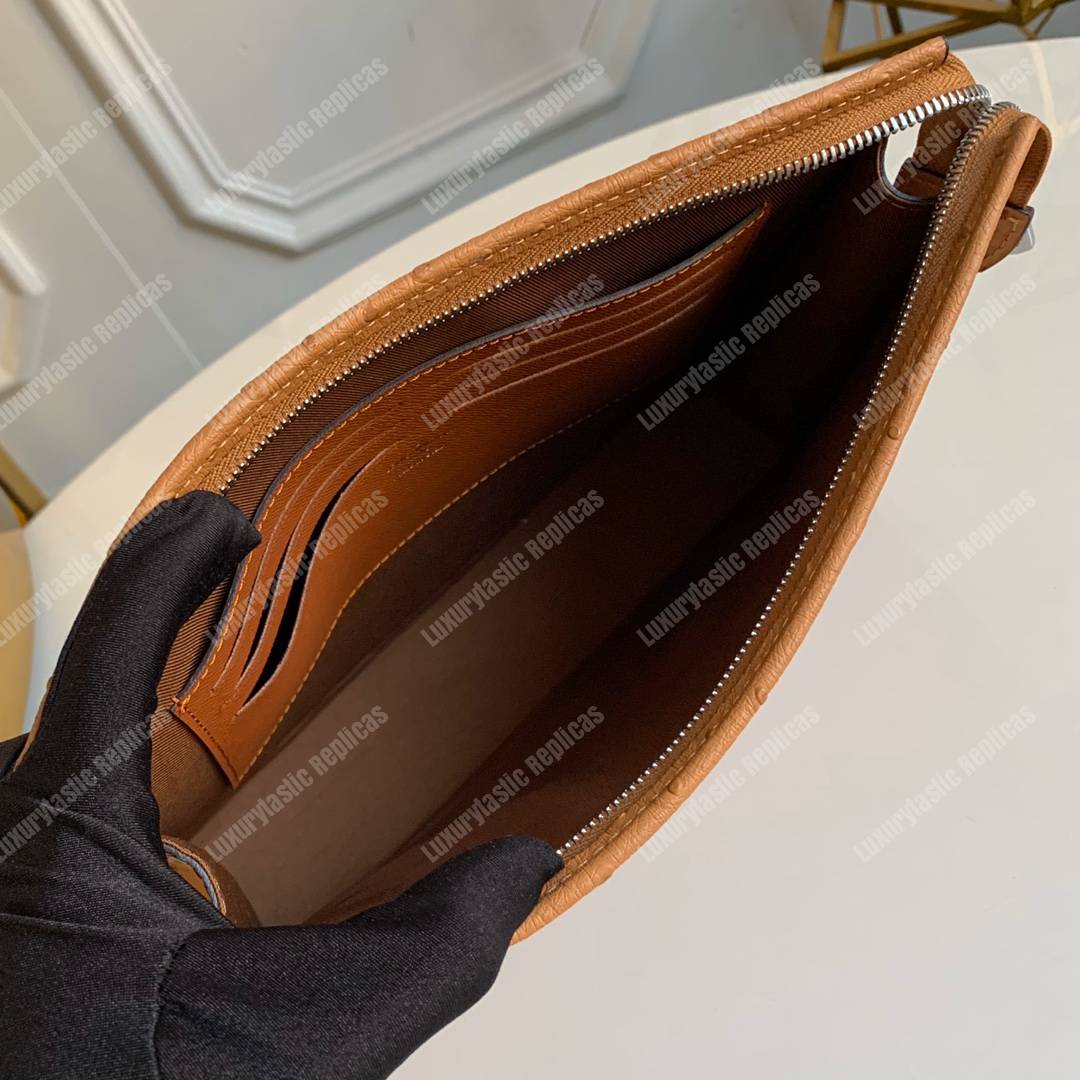 LV Pochette Voyage Ostrich Skin