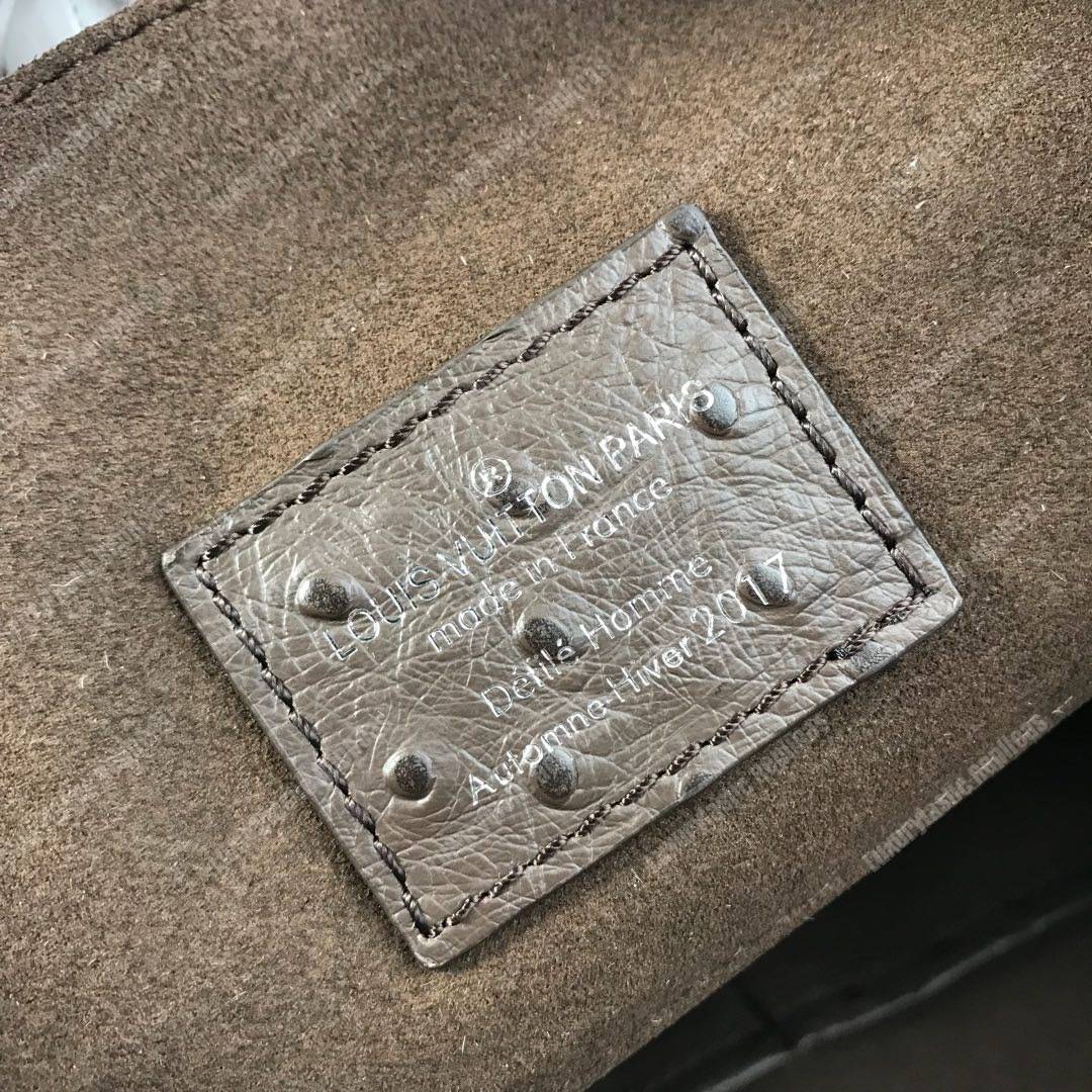 LV Christopher Backpack Autruche Brown