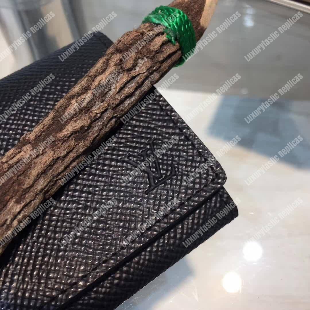 LV Enveloppe Carte De Visite Noir