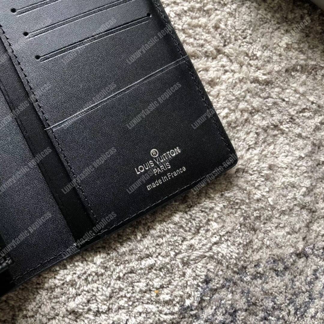 LV Brazza Wallet Monogram Shadow Black
