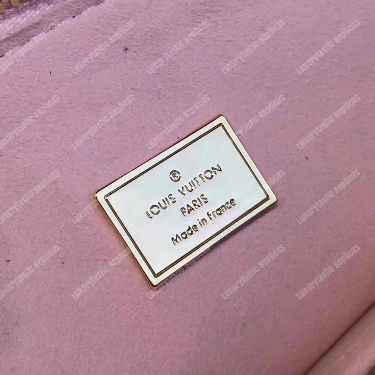 LV Alma BB Tote Bag Monogram Vernis Rose Ballerine