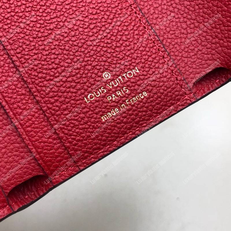 LV Zoé Wallet Monogram Empreinte Scarlet