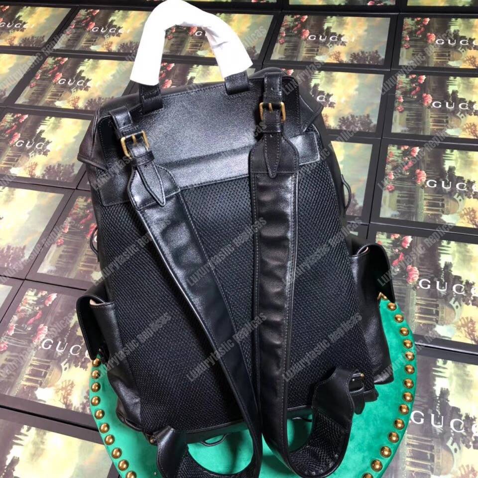 G*u*i re(belle) leather backpack black