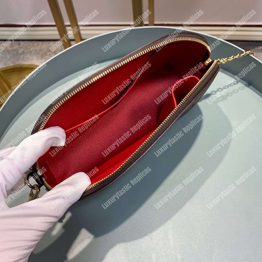 LV Cosmetic Pouch GM Damier Ebene Canvas