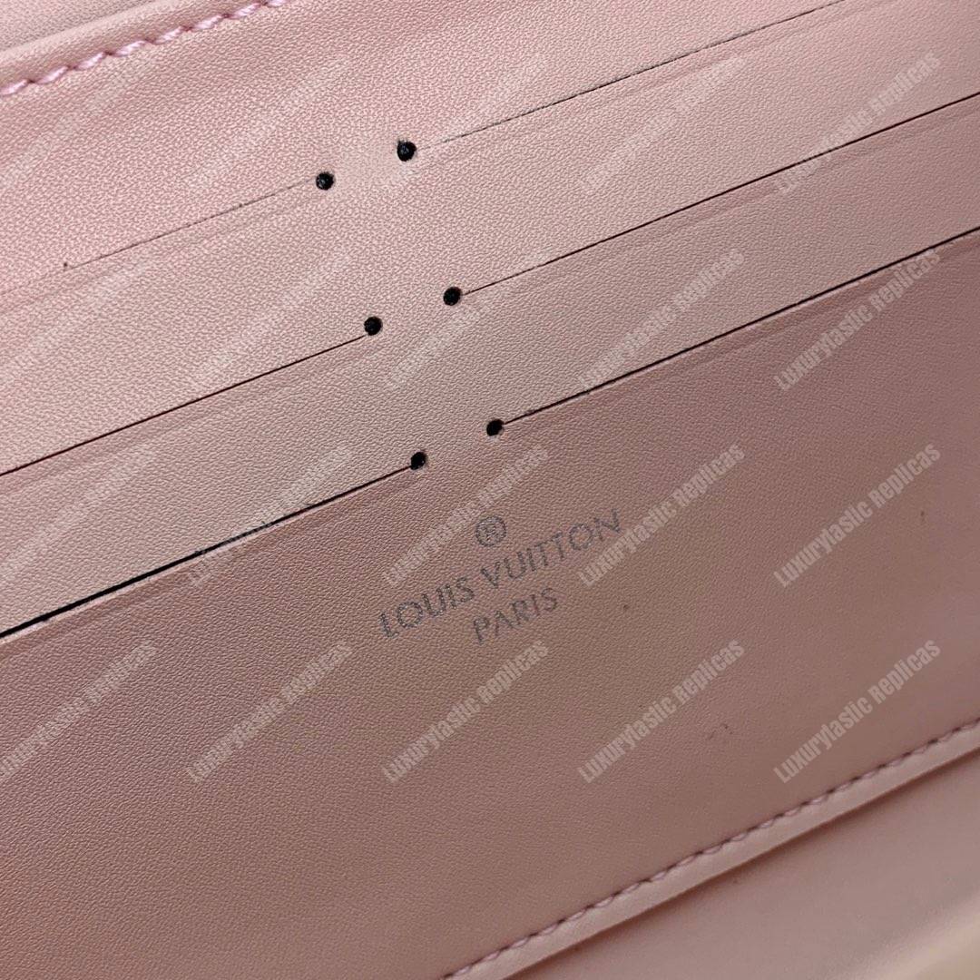 LV Twist Chain Wallet Epi Leather Monogram Blanc Rose