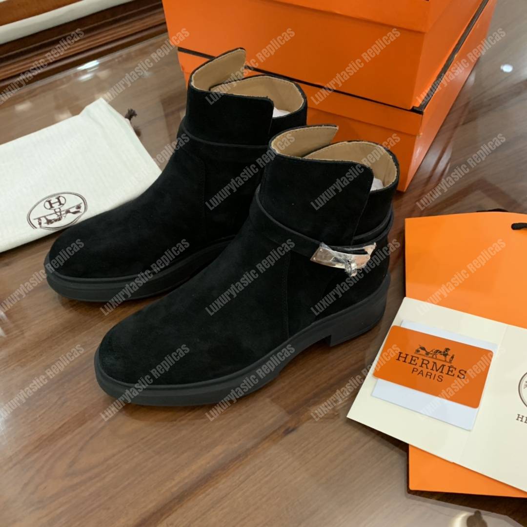 H**mes veo ankle boot black