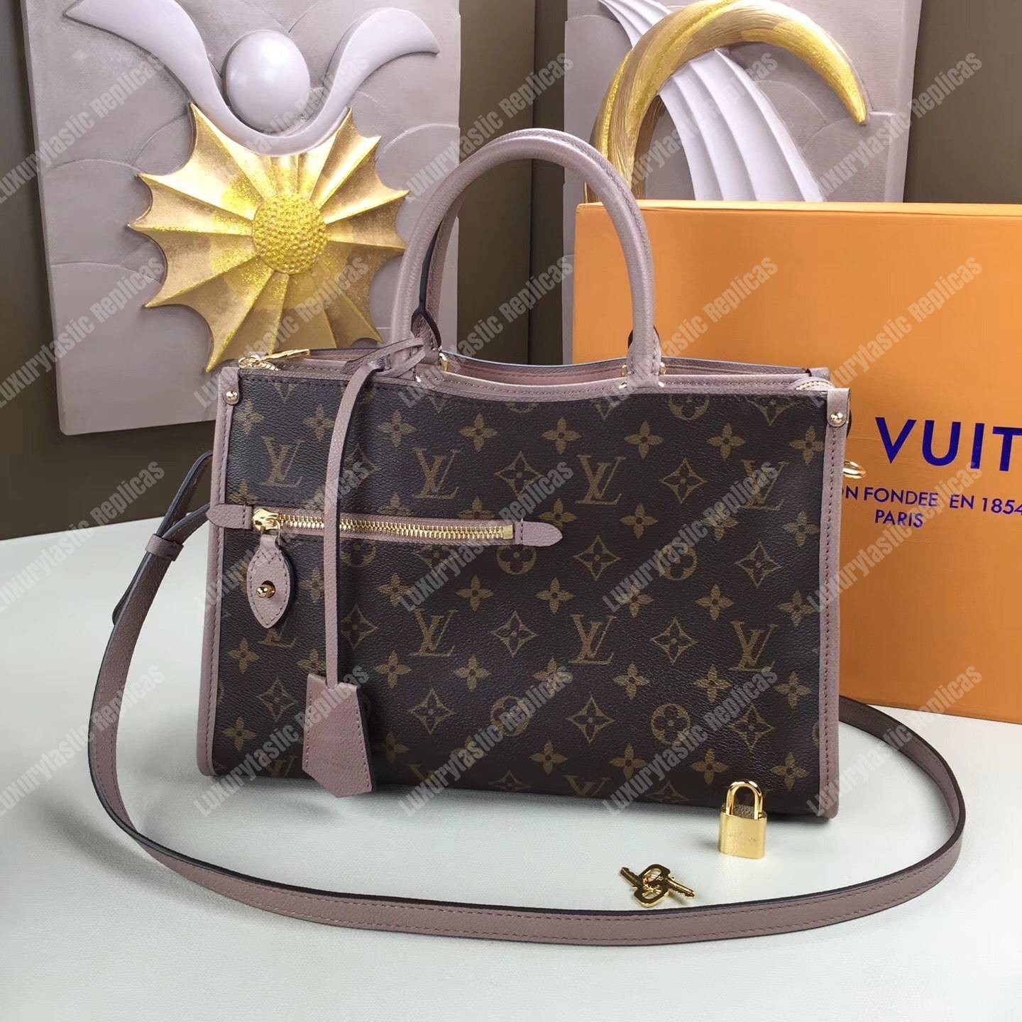 LV Popincourt PM Monogram Taupe Glace