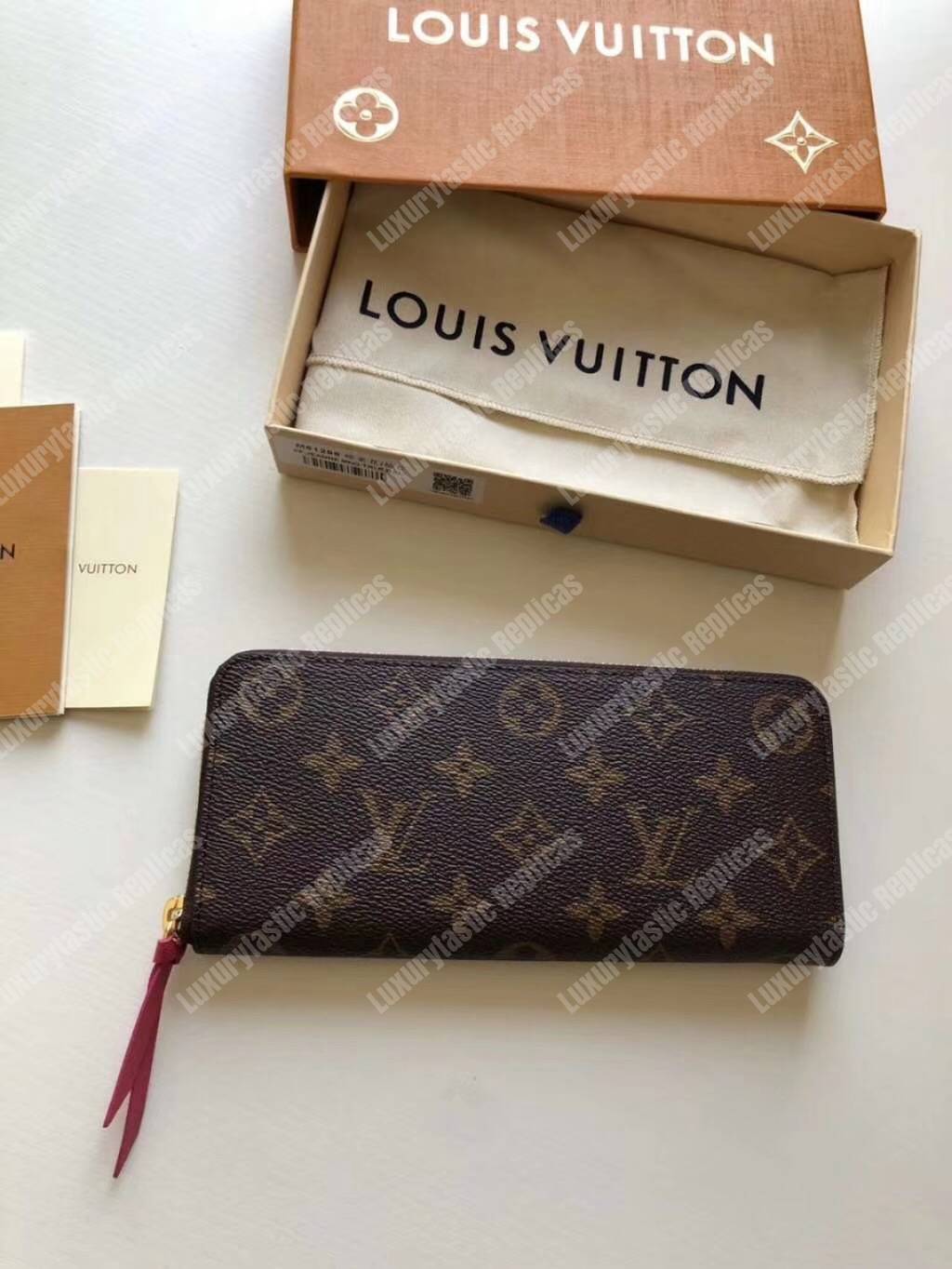 LV Clemence Wallet Monogram Freesia