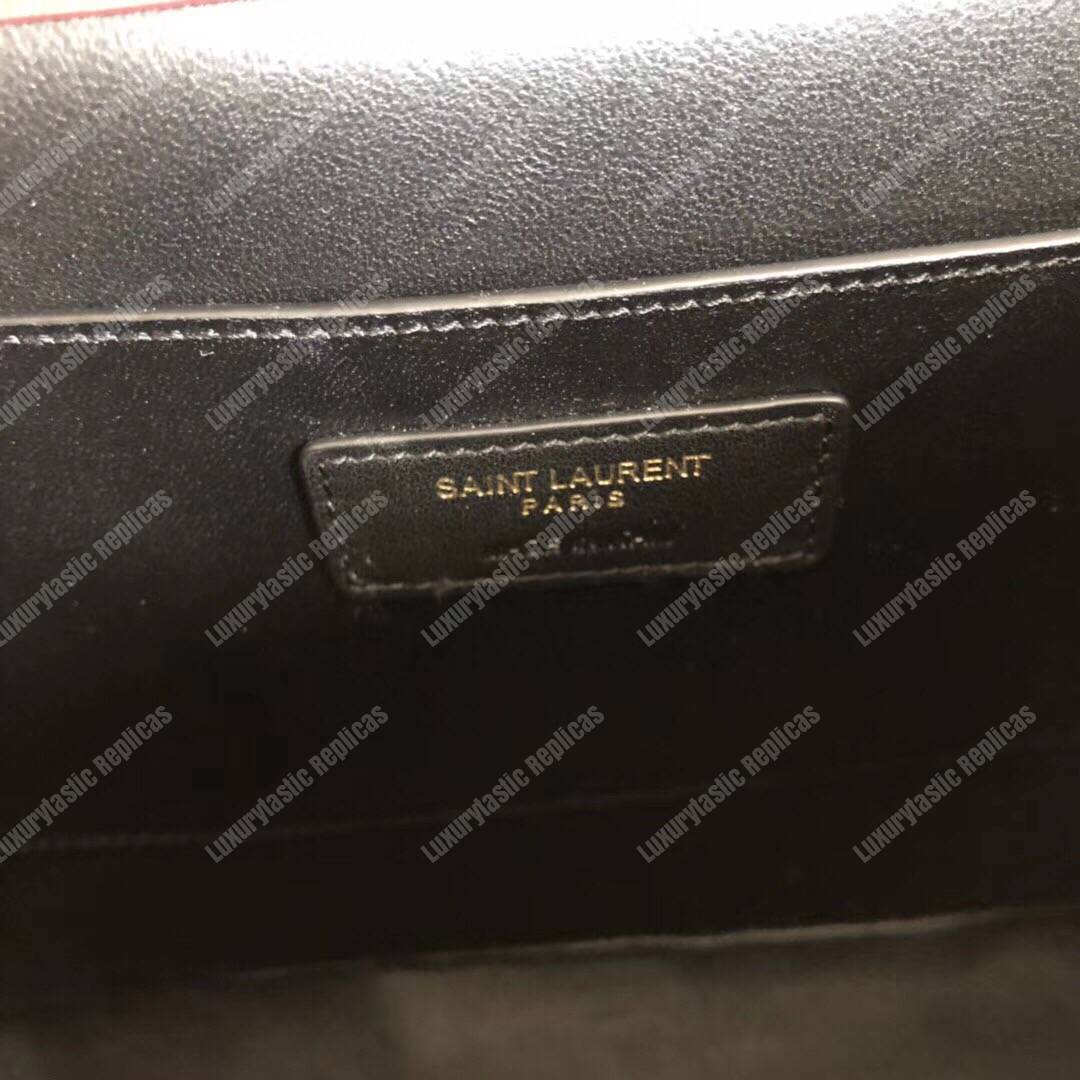Saint Laurent Vicky Large Dark Red