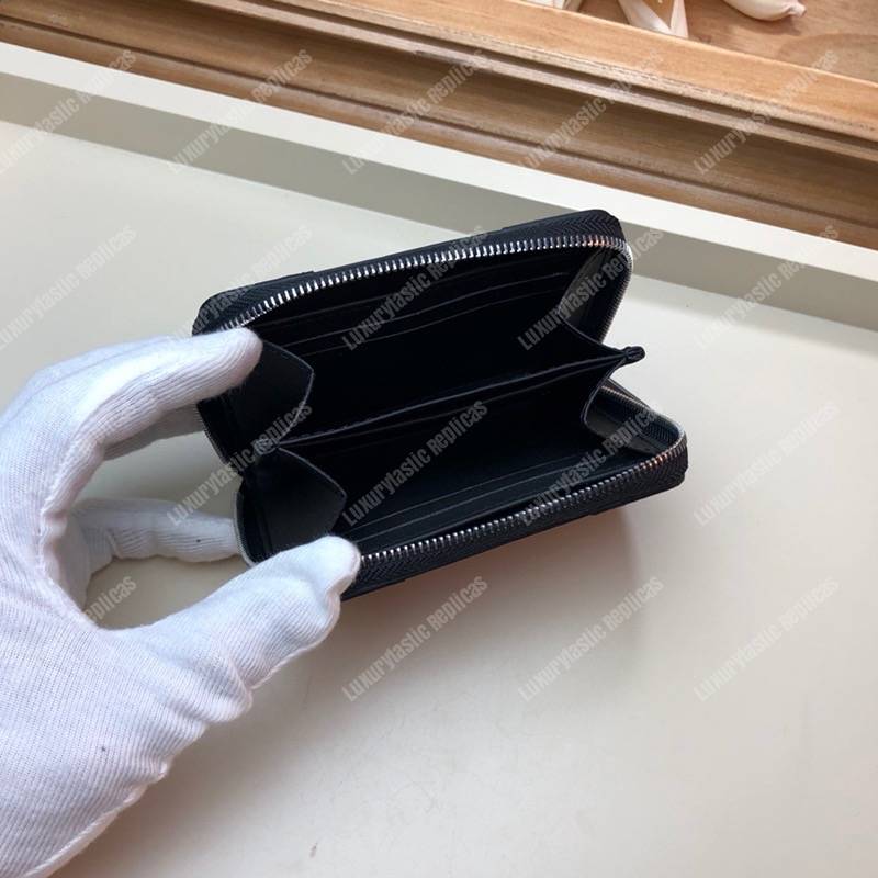 LV Zippy Coin Purse Patent Leather Monogram Black