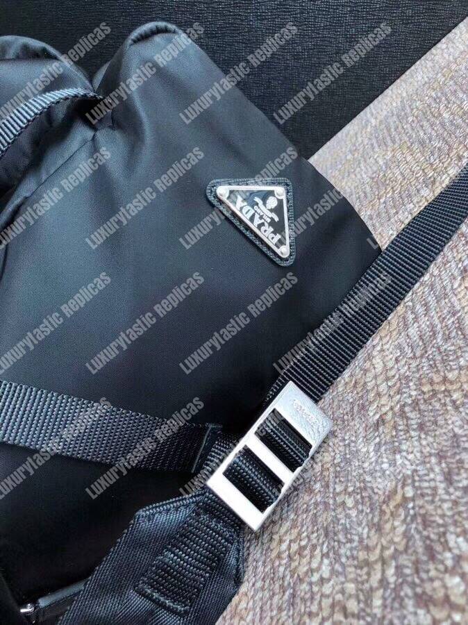 Pra*a technical fabric backpack black
