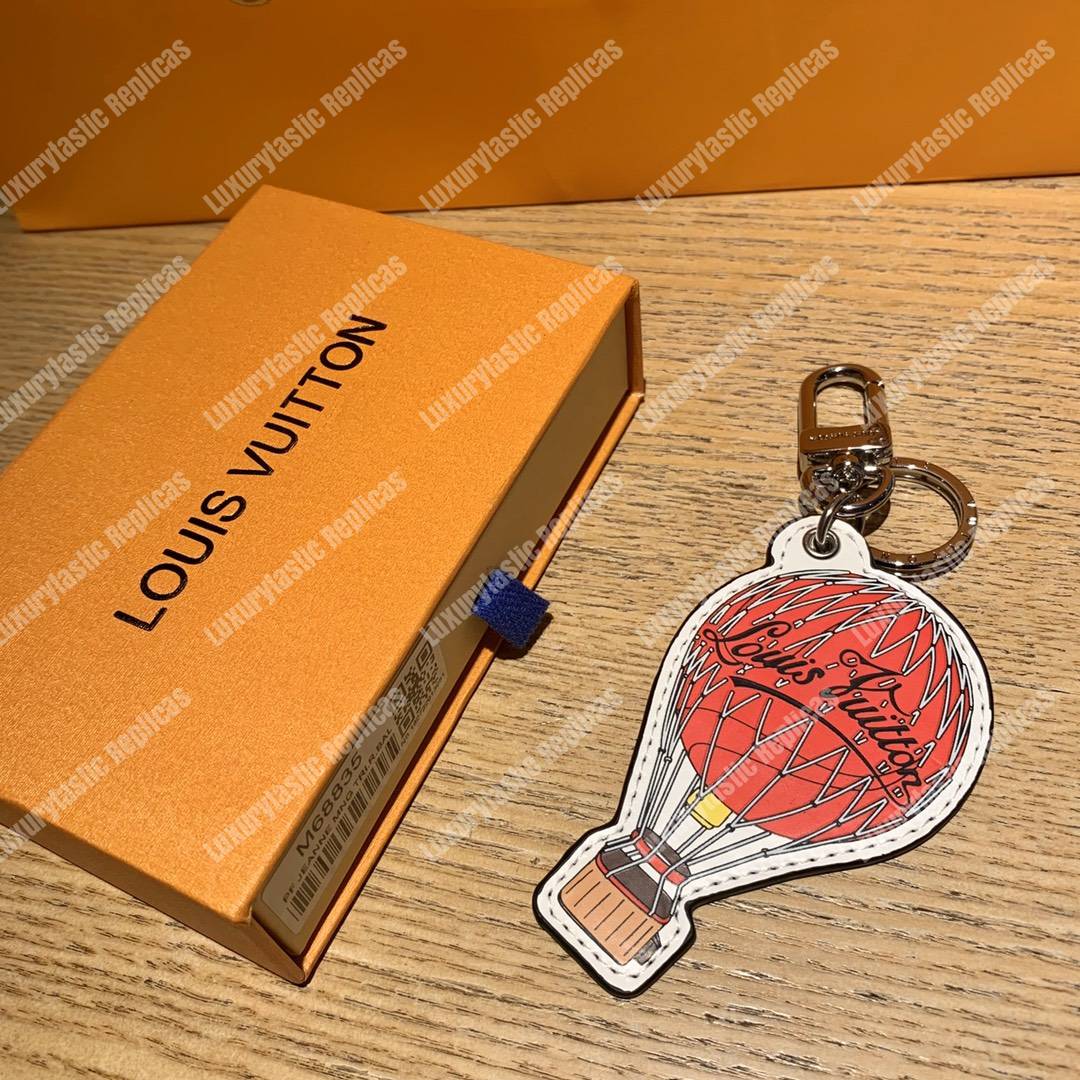 LV Damier Graphite Map Illustre Balloon Bag Charm & Key holder