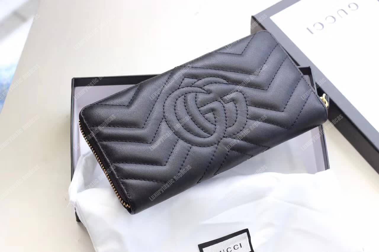 G*u*i gg marmont animal studs continental wallet