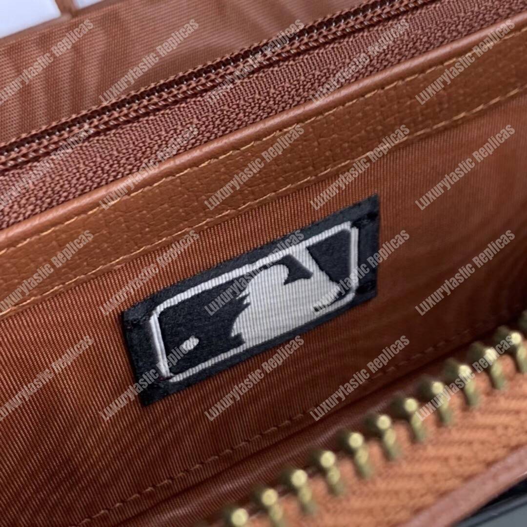 G*u*i original gg zip around wallet with new york yankees patch™