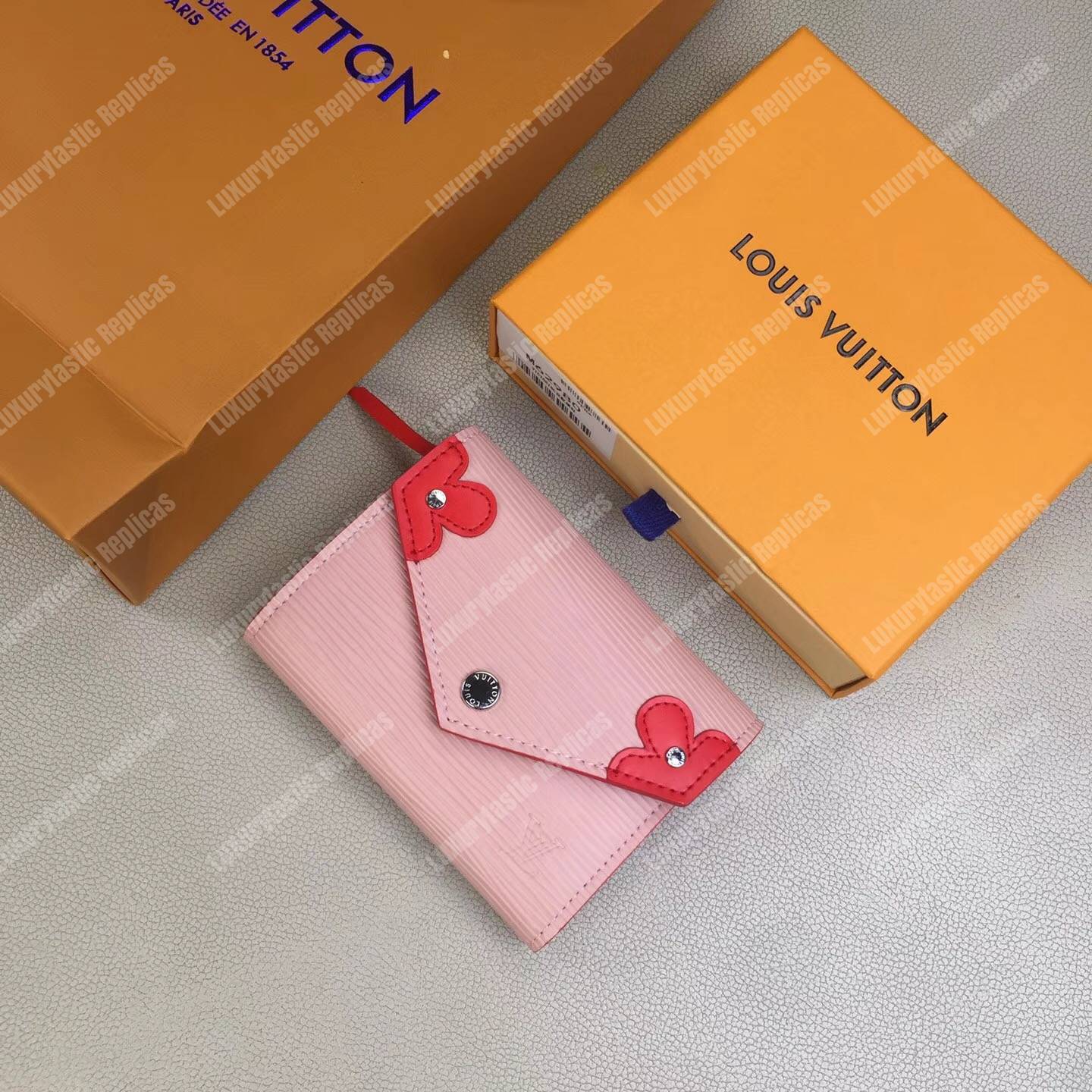 LV Victorine Wallet Epi Leather Pink