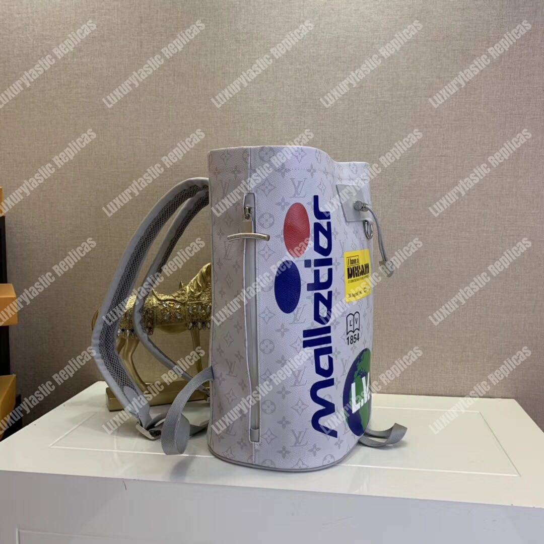 LV Chalk Backpack Monogram Blanc