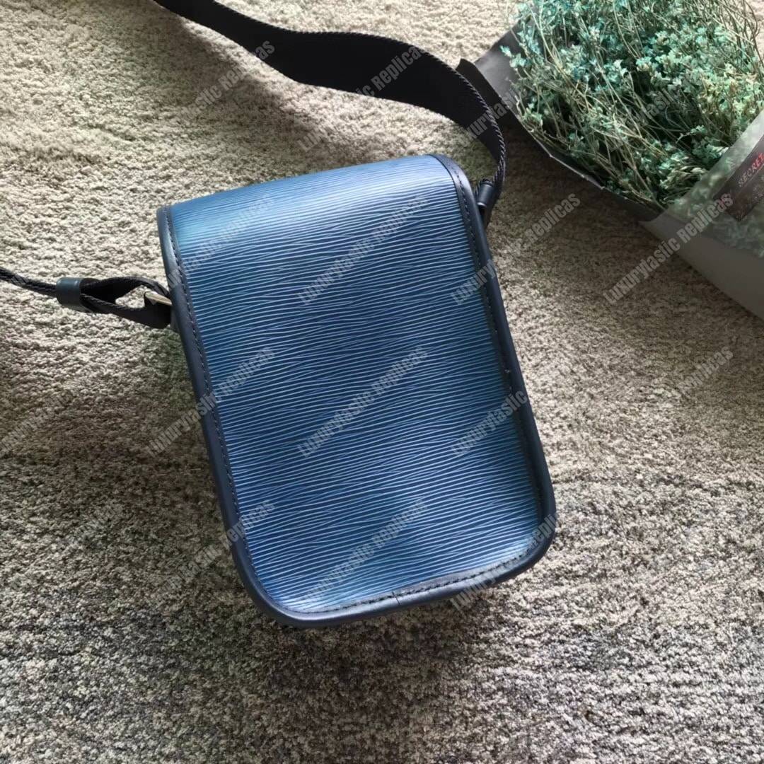 LV Messenger Bag Epi Leather Blue 2017