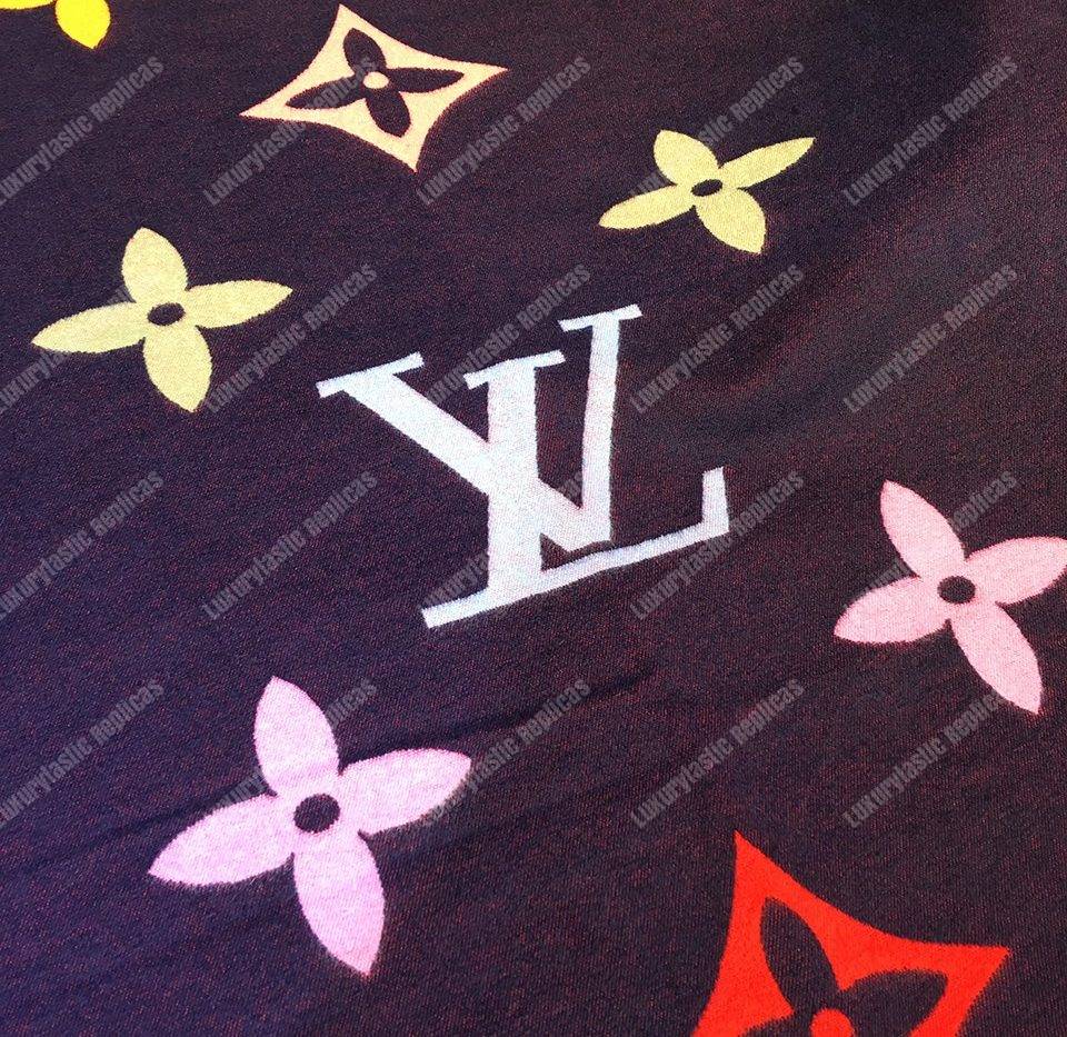 LV Reykjavik Scarf Cashmere & Wool Blue Multicolor