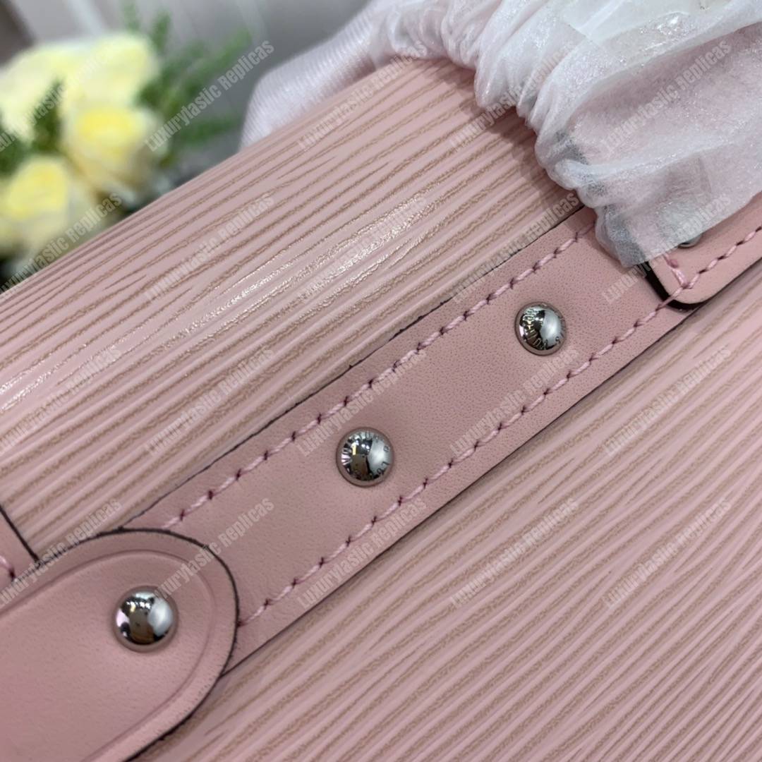 LV Trunk Chain Wallet Rose Ballerine