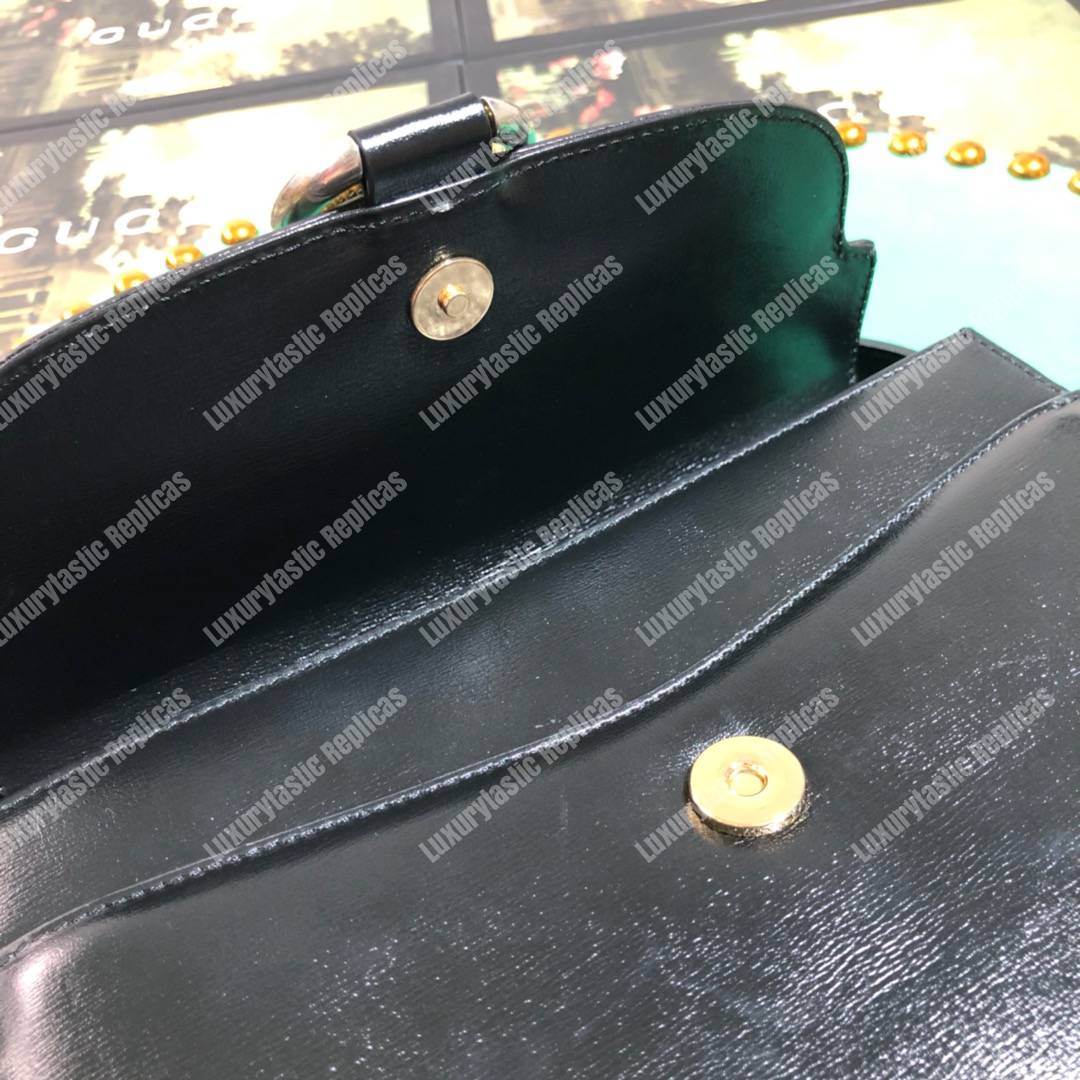 G*u*i small leather shoulder bag black